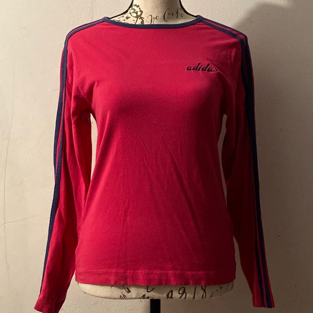 Pink Adidas Long Sleeve Shirt